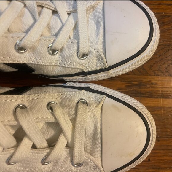 Converse Star Player Sneakers - White Sneakers - Canvas - Low Top Chuck Taylors - Picture 4 of 8